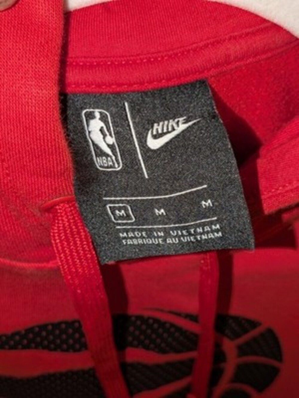 Nike Toronto Raptors Men's Size M Red Hoodie Sweatshirt FREE SHIP - Picture 2 of 2